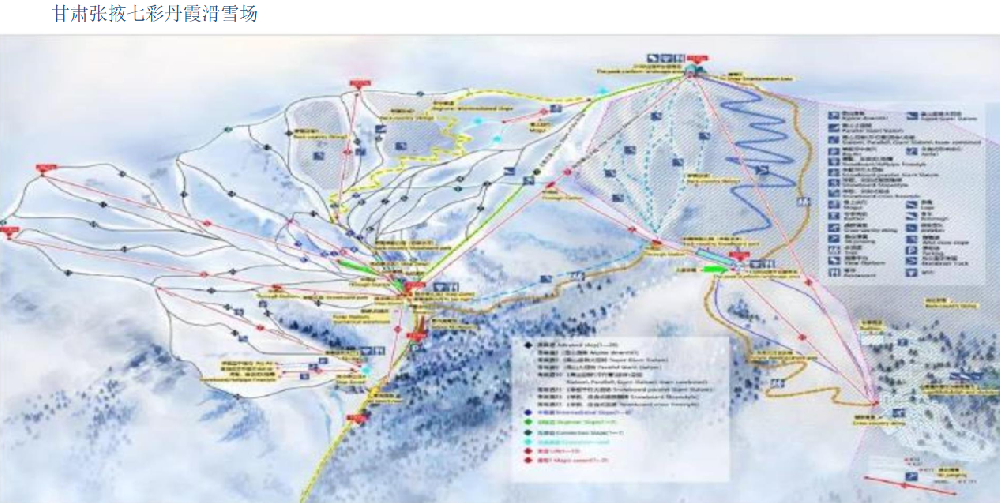 甘肅張掖七彩丹霞滑雪場(chǎng)